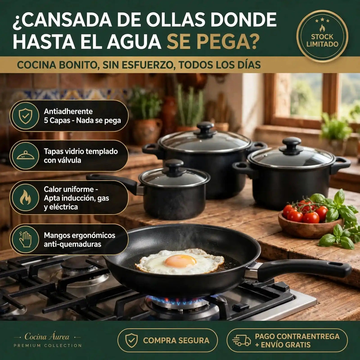 Ollas UltraChef Aurea Andina + Regalo 🎁